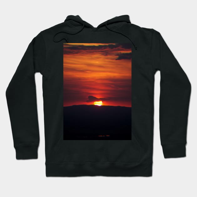 sunset mountain Hoodie by elhlaouistore